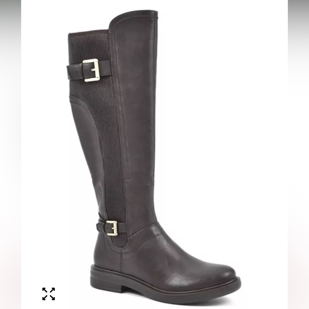 Women's White Mountain Meditate Regular Knee High Tall Boots Black Size 6.5